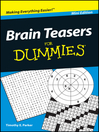 Brain Teasers For Dummies<sup>®</sup> (eBook)